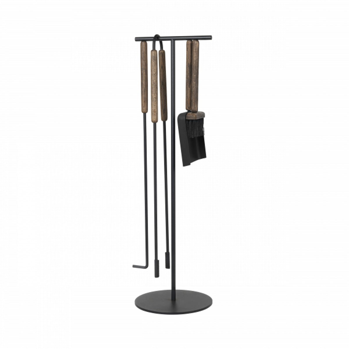 Ashi kaminverktyg 75,5 cm brun 5 delar Eldstädsset 5-delar Brun Ek