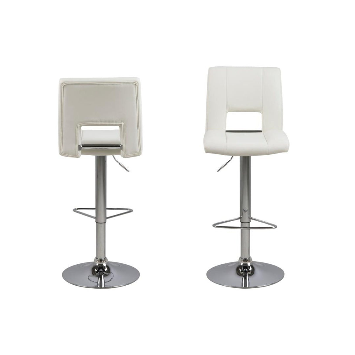 Strasbourg Barstol PU Vit