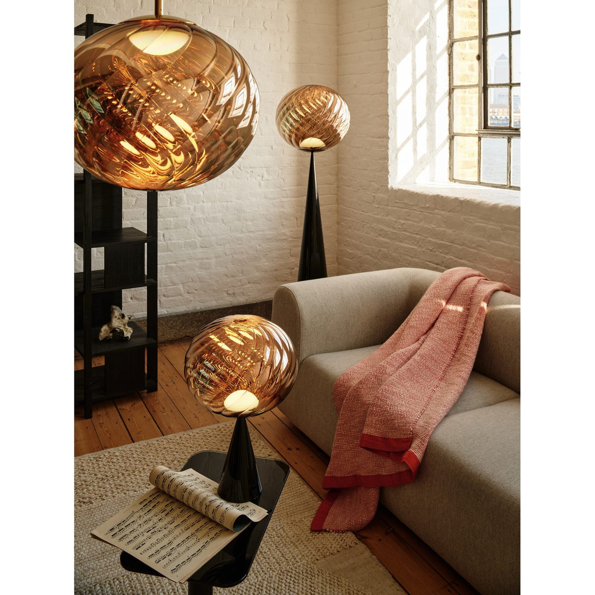 Whirl Pendellampa LED Gold, 45 cm