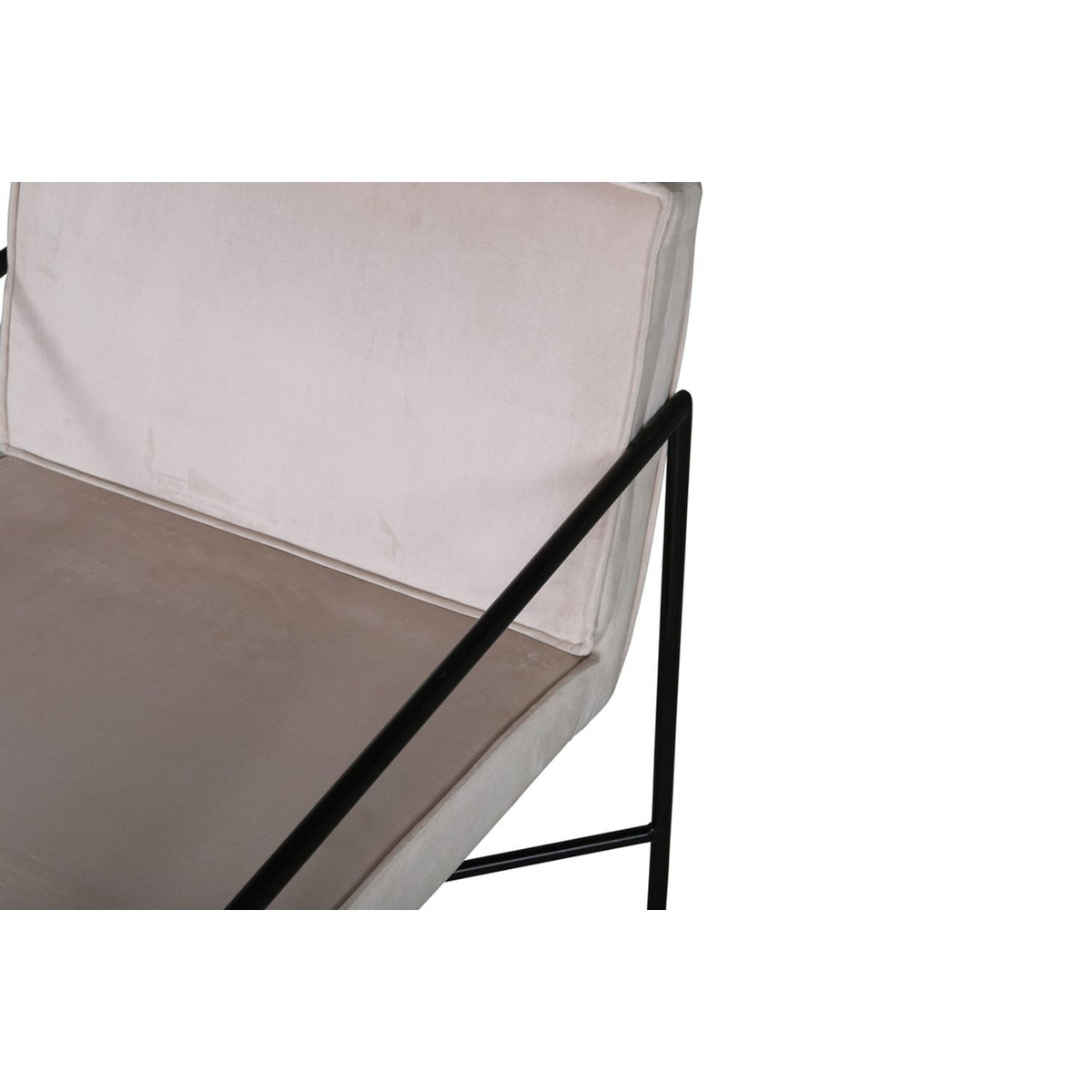 Rakel Fåtölj Beige, Polyestersammet