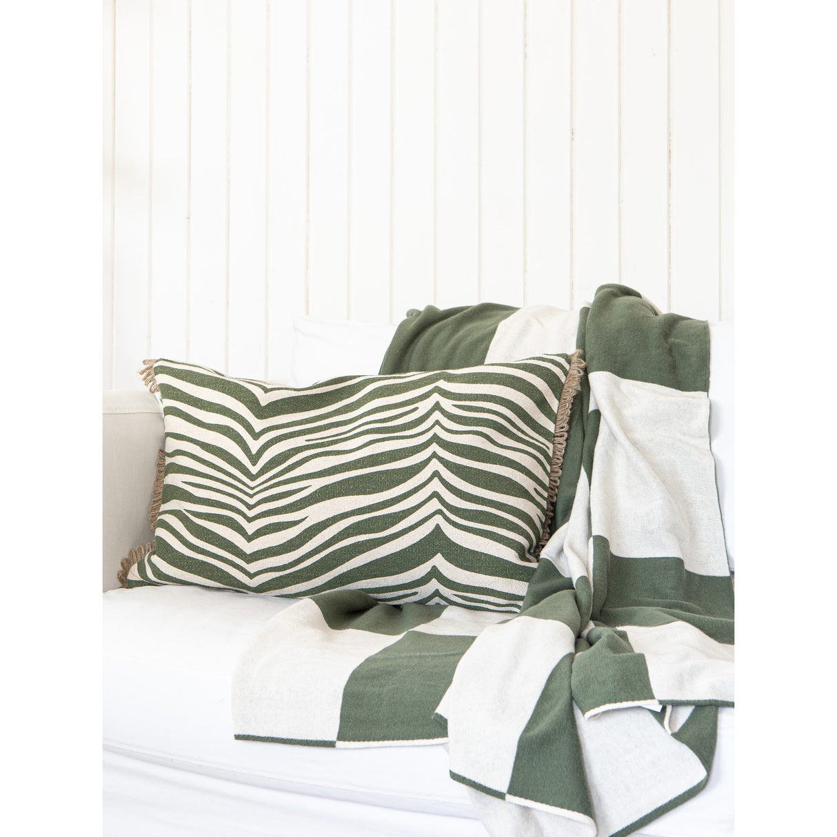 Square 130x170 cm Pläd Grön