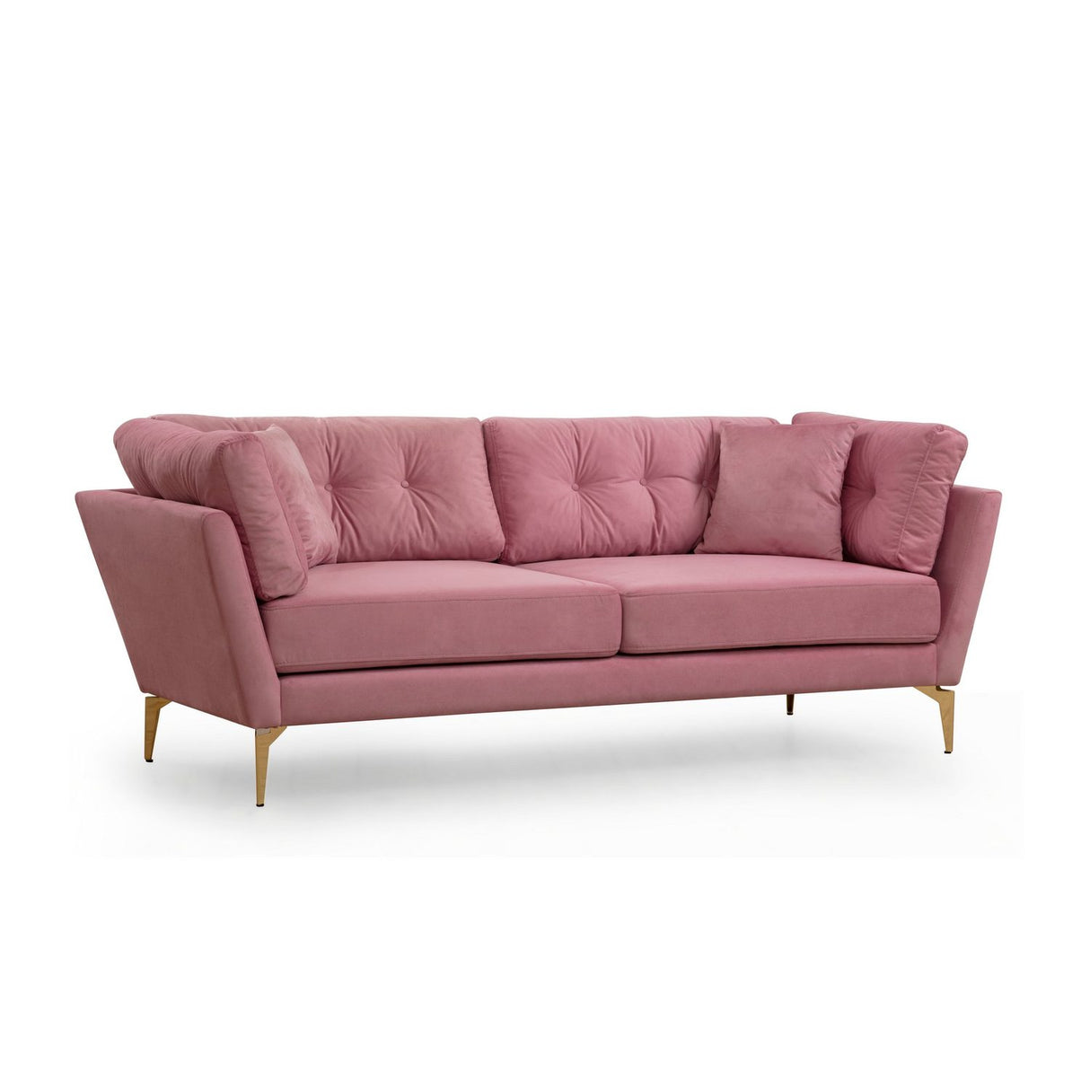 Maputo (214 x 90 x 84 cm) 3-sitssoffa Dusty Rose