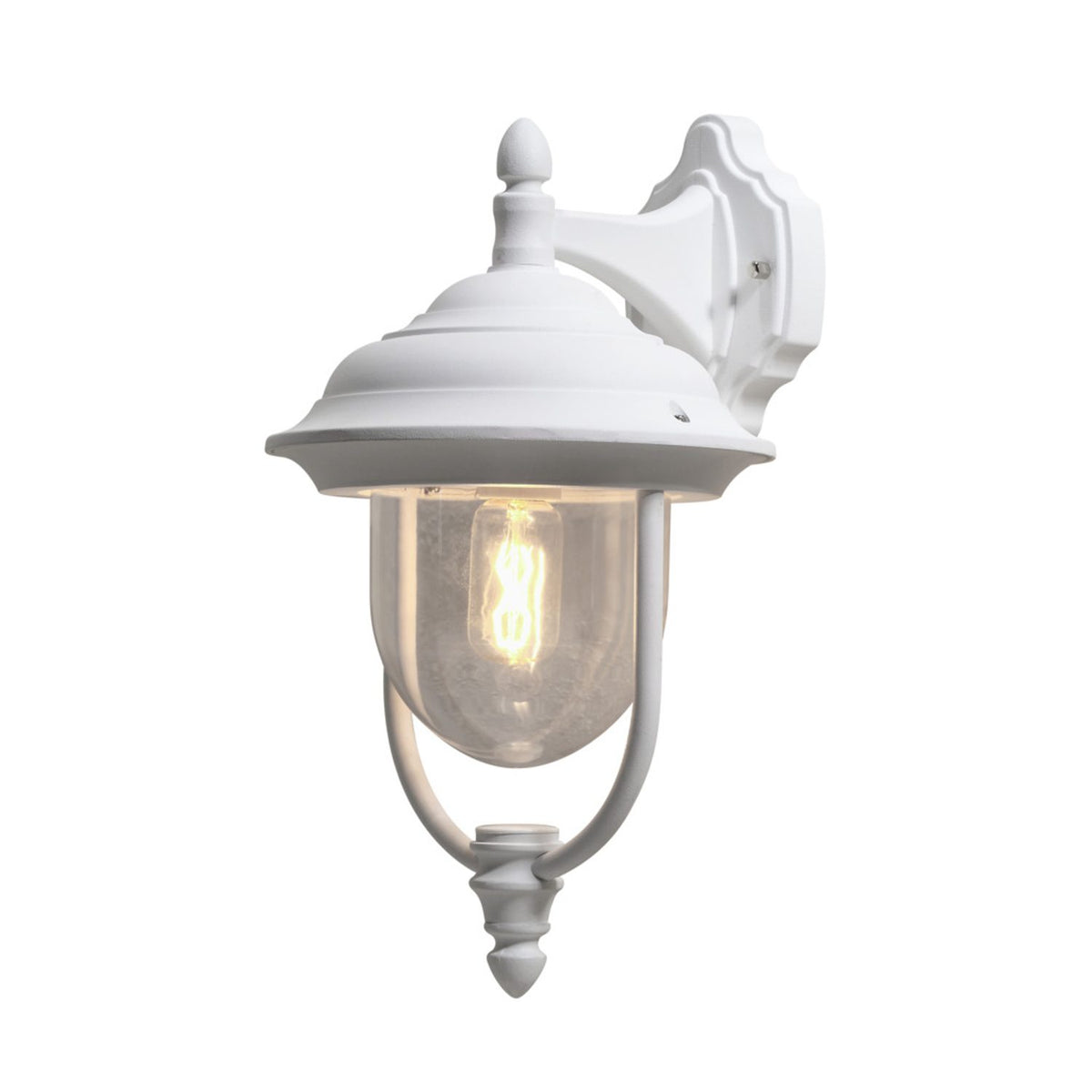 Parma E27 Vägglampa Ute Ned, Vit