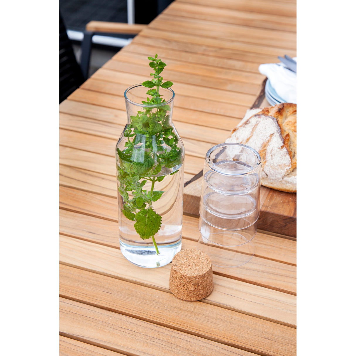 Mood Extreme Trädgårdsbord i Teak/Antracit Aluminium 208x100 cm