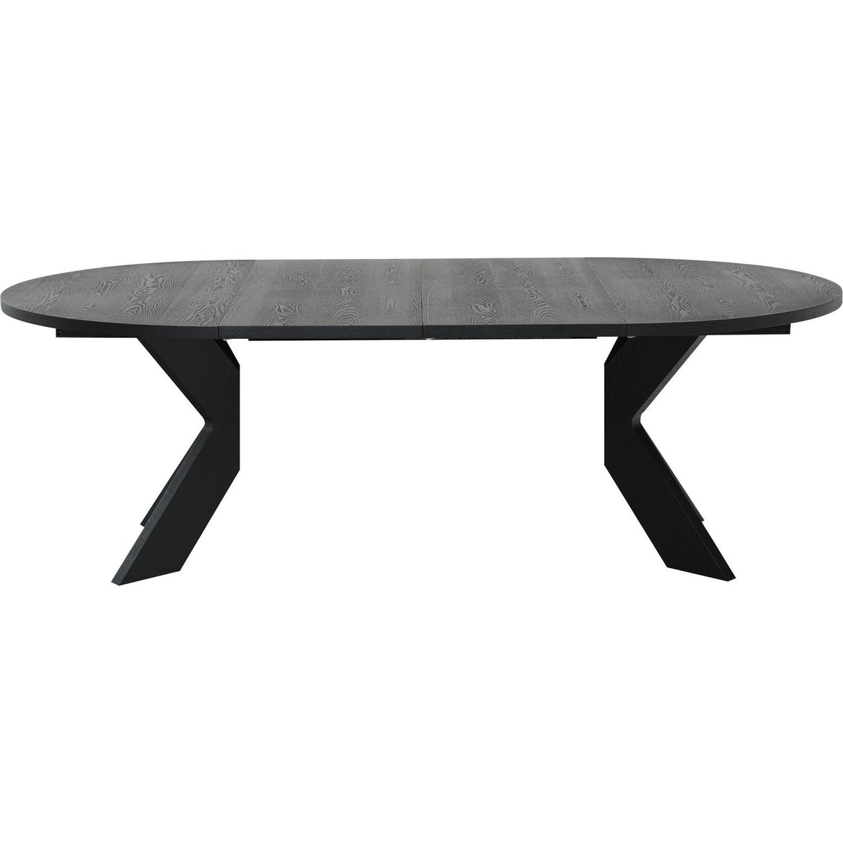 Alver Matbord Svart, Med 2 tillägg, 130 cm