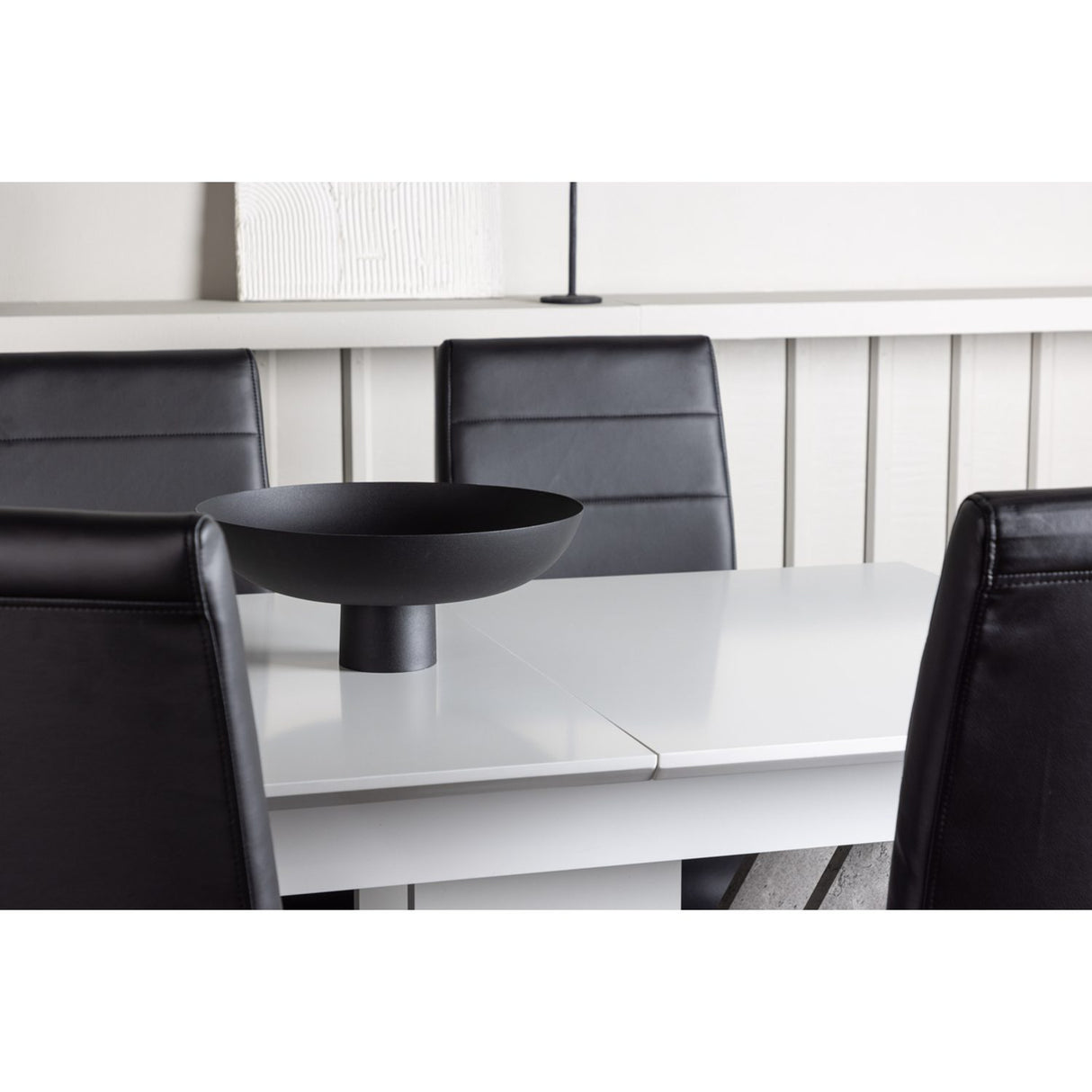 Disa, Tempo Rektangulär matgrupp Svart,Grå, Grå,Vit, 120 x 80