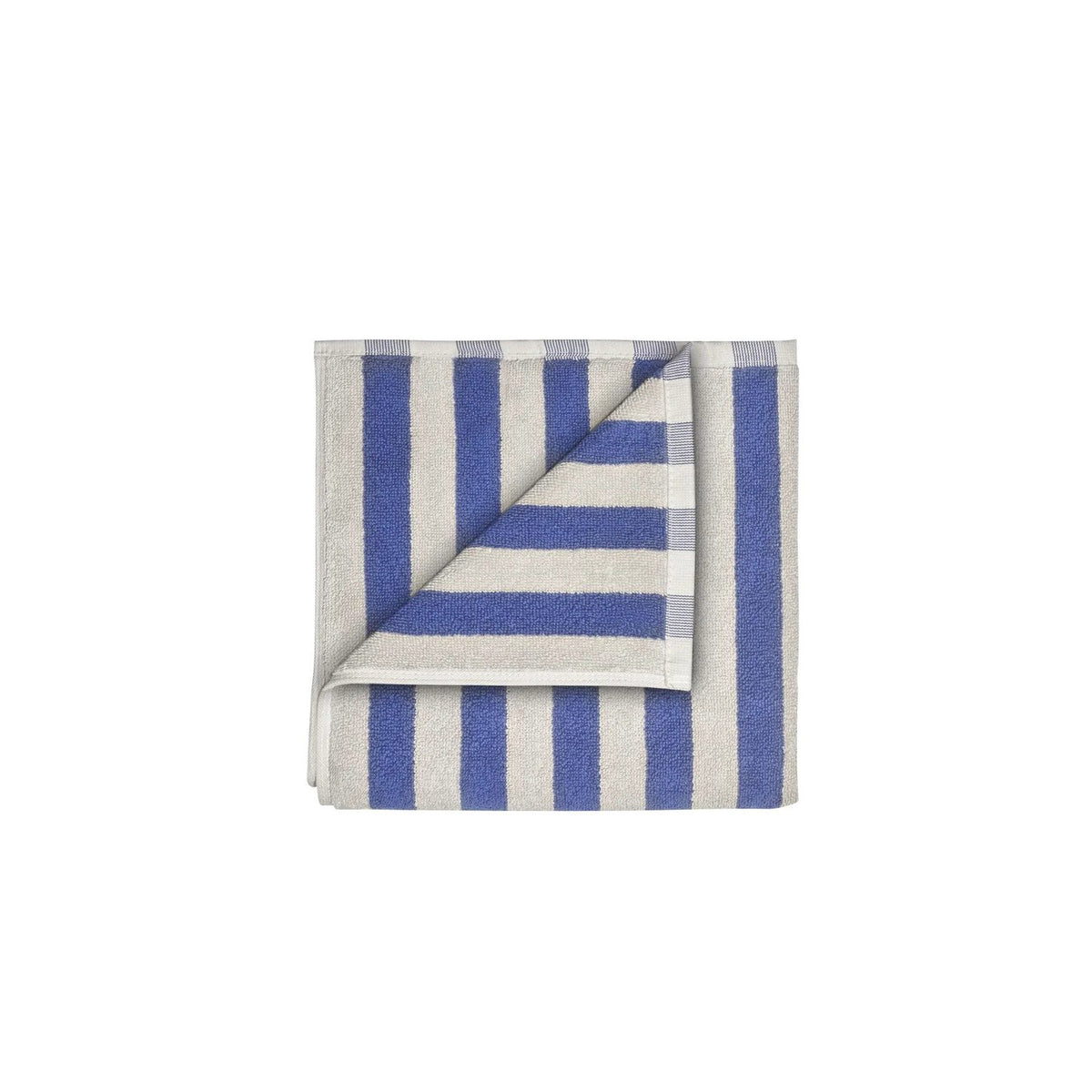 Arto towel 100 x 50 cm Handduk Moonbeam/Mazarine Blue, Stora linjer