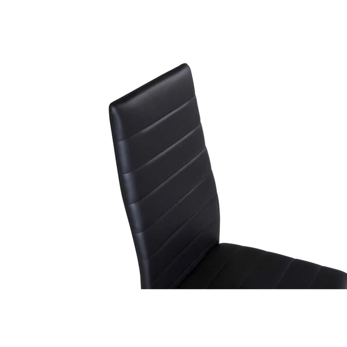 Slim Matstol Svart, PU, 48 x 98 x 42