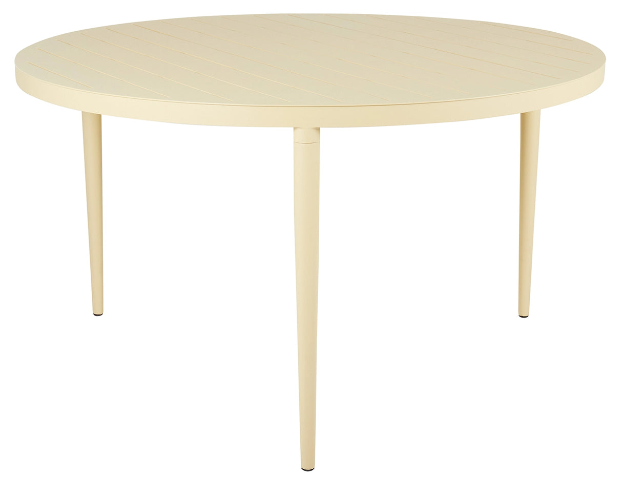 Bigby Matbord Rund 130 cm Lemon