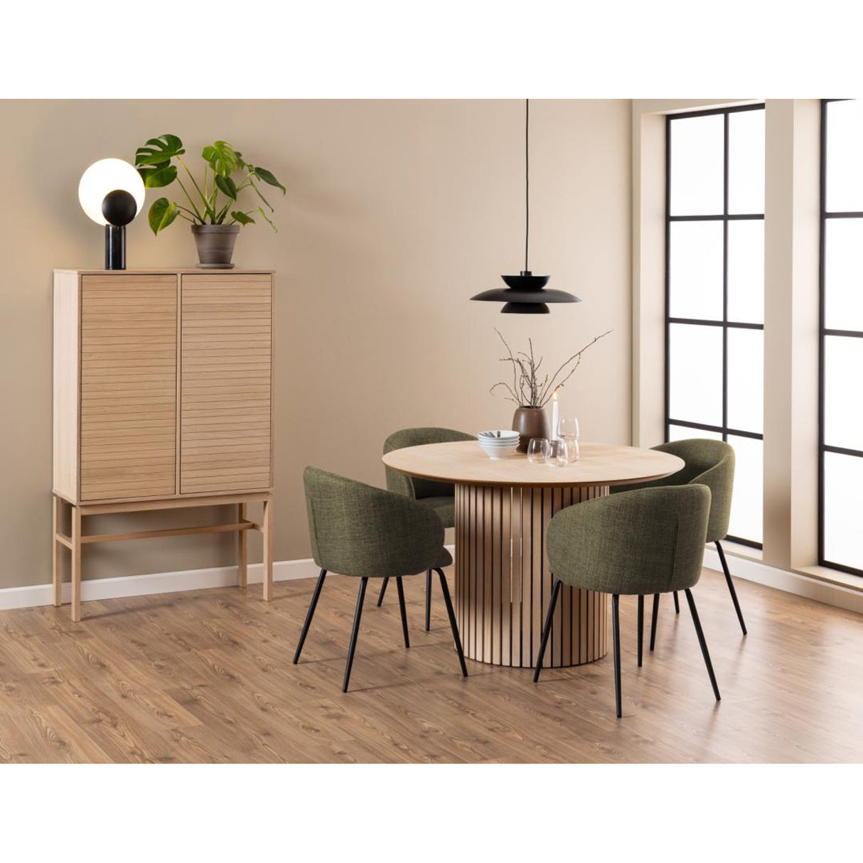 Chaumont Karmstol Basel tyg Grön