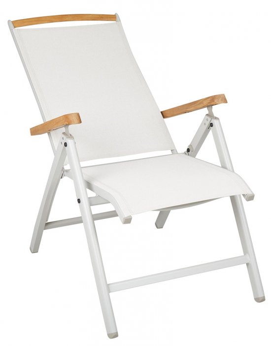Andy Positionsstol Light Grey/Teak