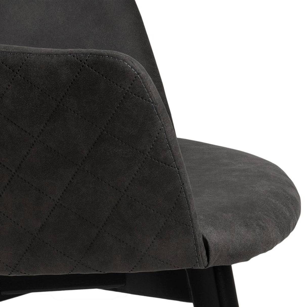 Bella Karmstol Preston tyg/Antracit