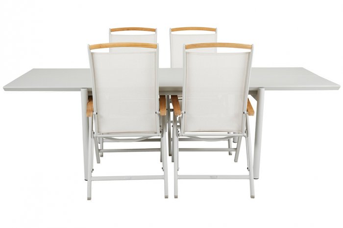 Andy Positionsstol Light Grey/Teak