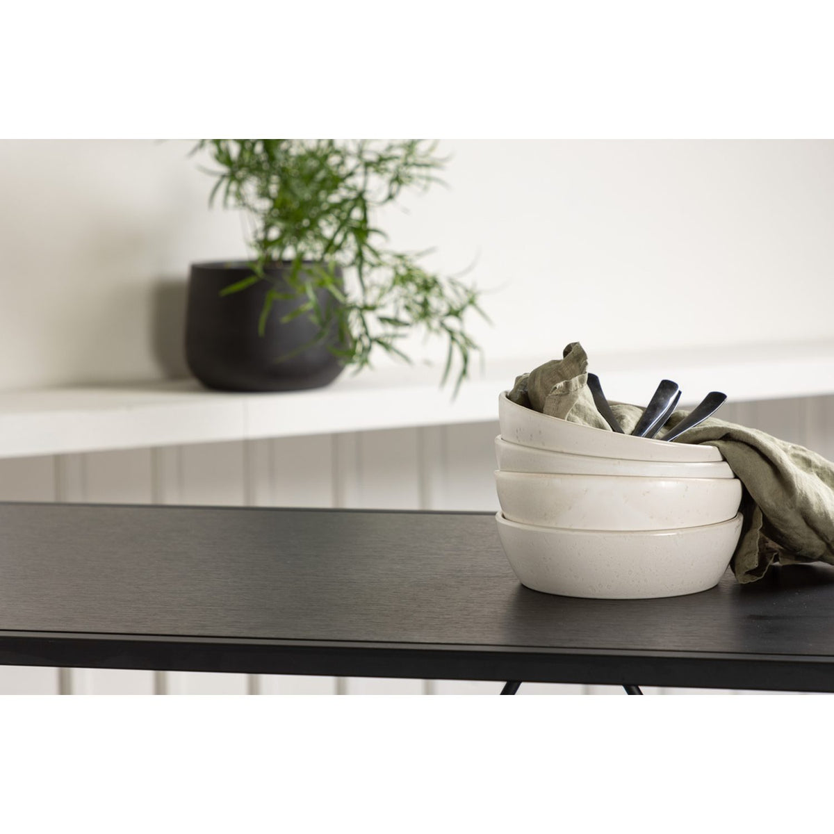 Brea, Tempe Rektangulär matgrupp Mörkgrå, Svart, 120 x 60
