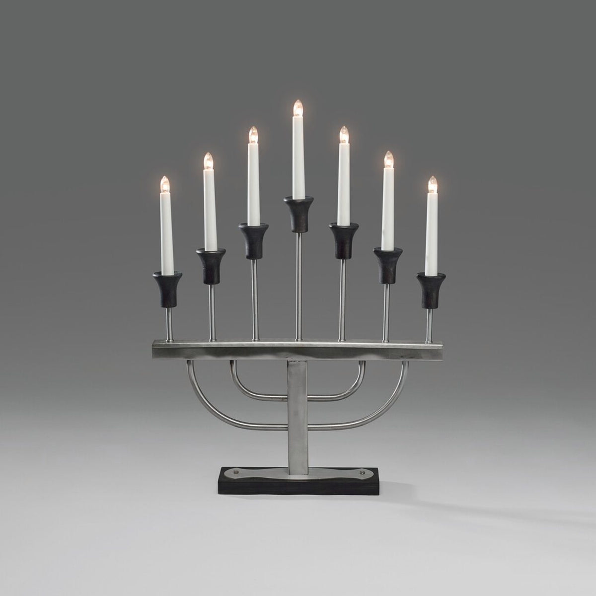 7 Ljus Borstad Metall Elljusstake