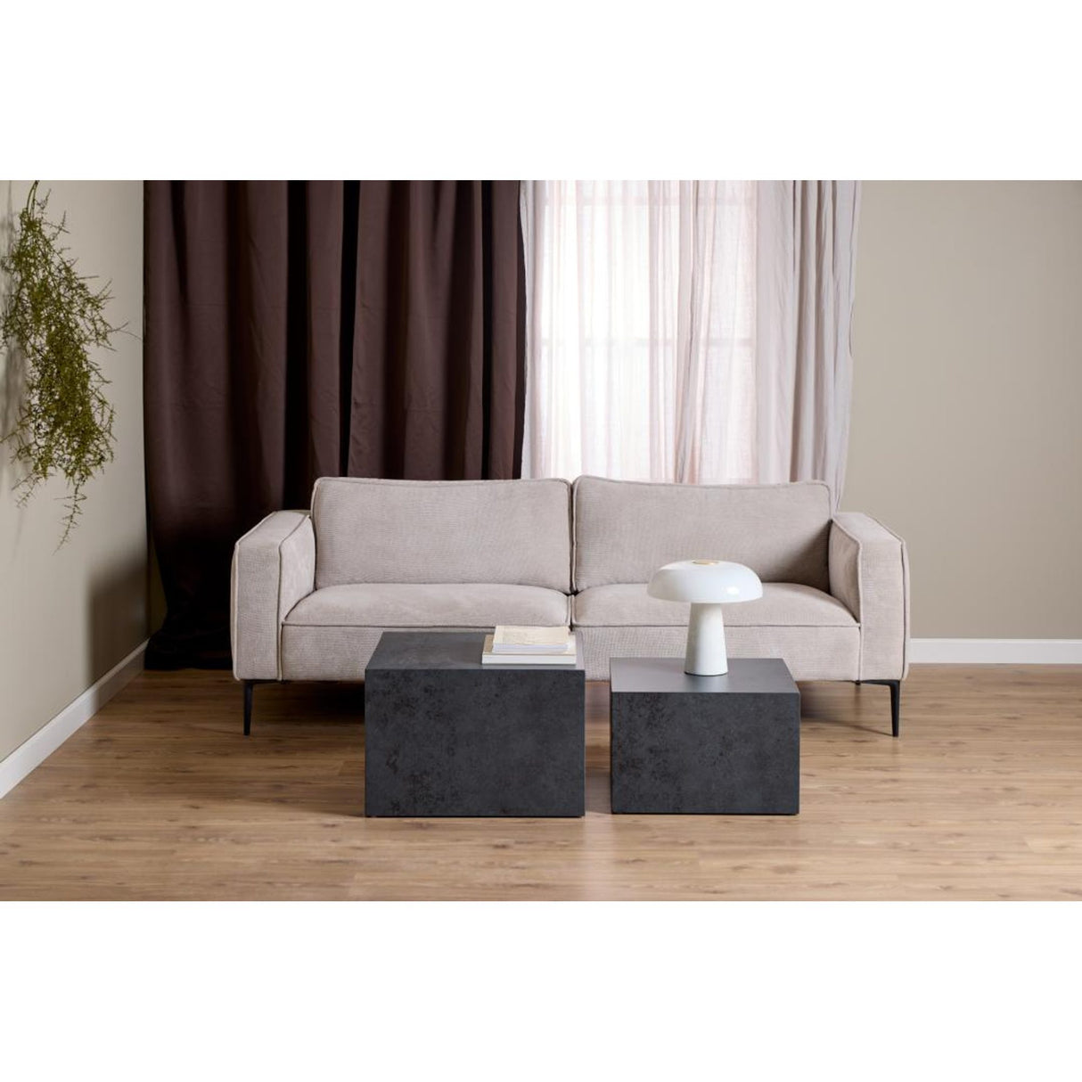 Dijon Satsbord 58x58 cm Svart