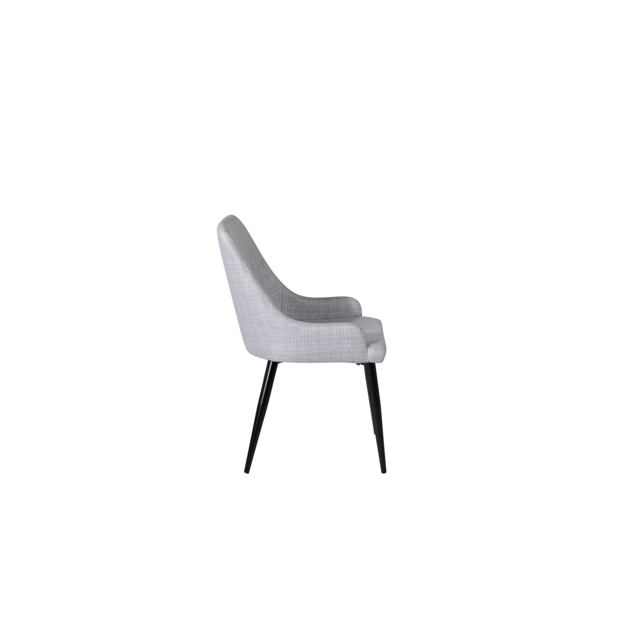 Plaza Matstol Svart,Grå, Polyester, 58 x 86 x 49