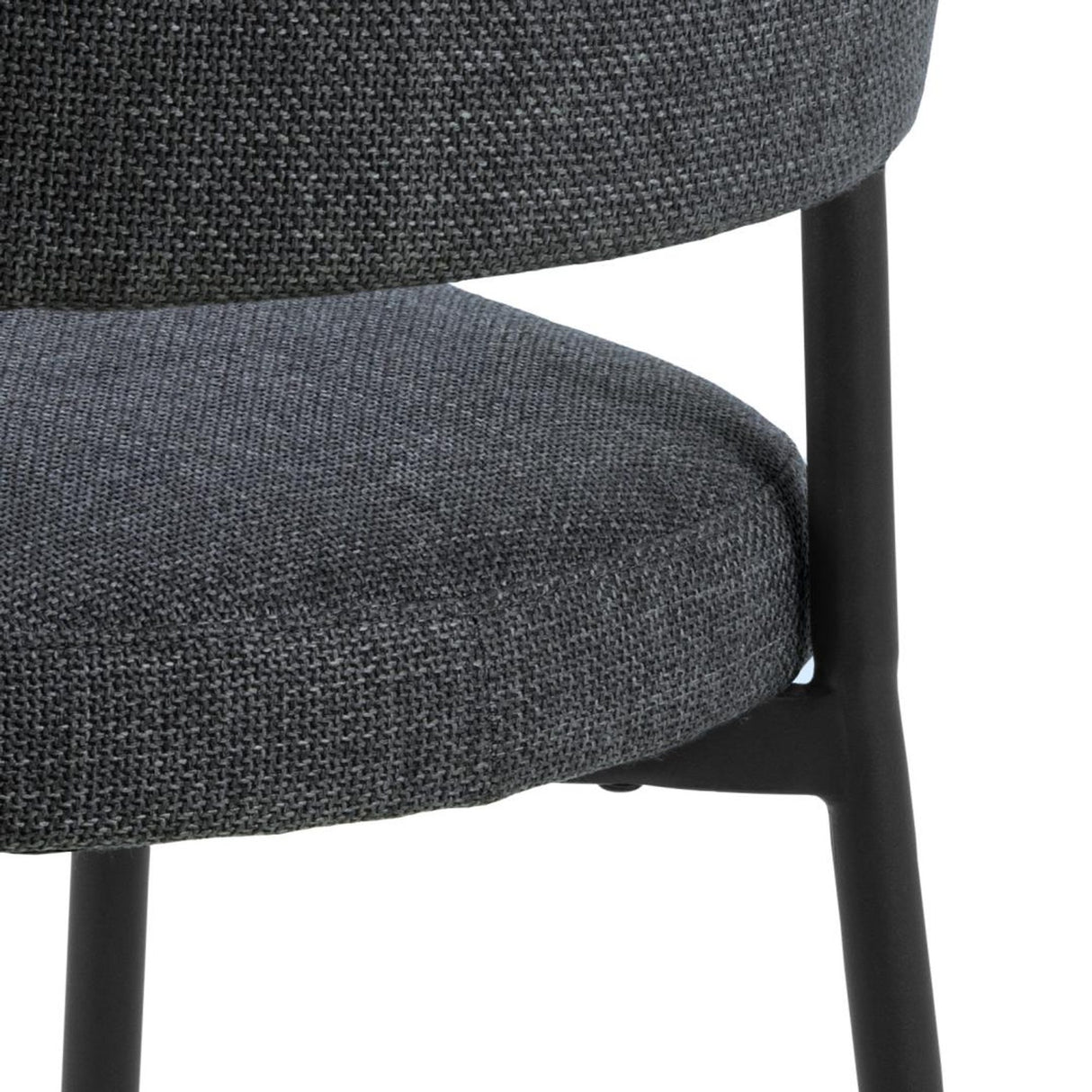 Kaley Matstol Basel tyg Mörkgrå