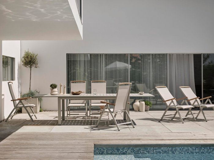 Lomma Matbord 100x194-312 cm Light Grey