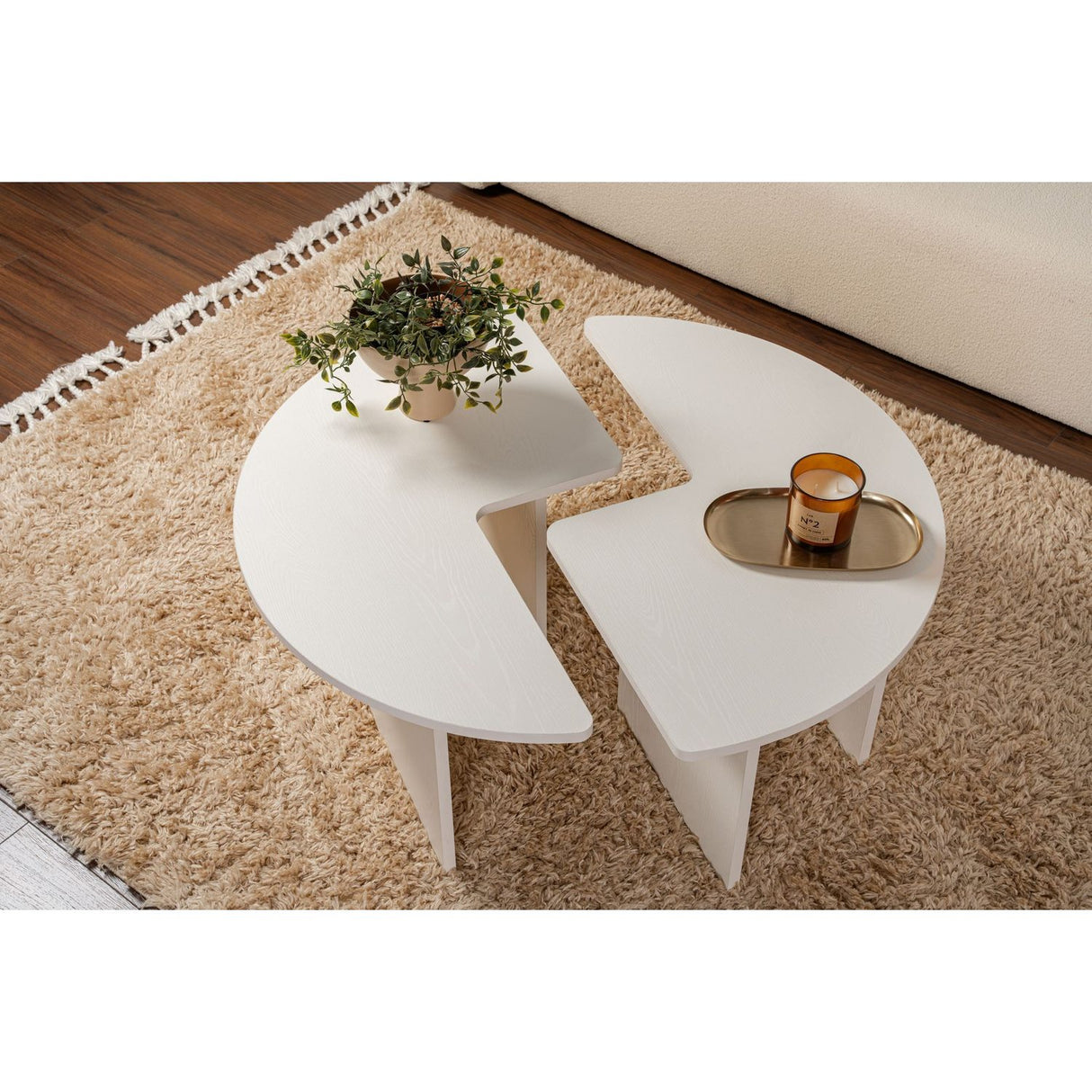 Salma Soffbord Wood White