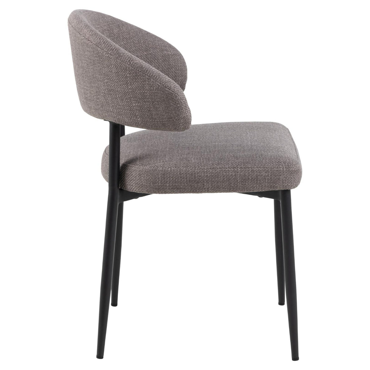 Kaley Matstol Basel tyg Gråbrun