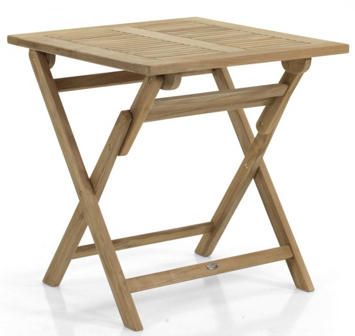 Turin Caféset - Bord 70x70 cm ink 2st Fällstolar