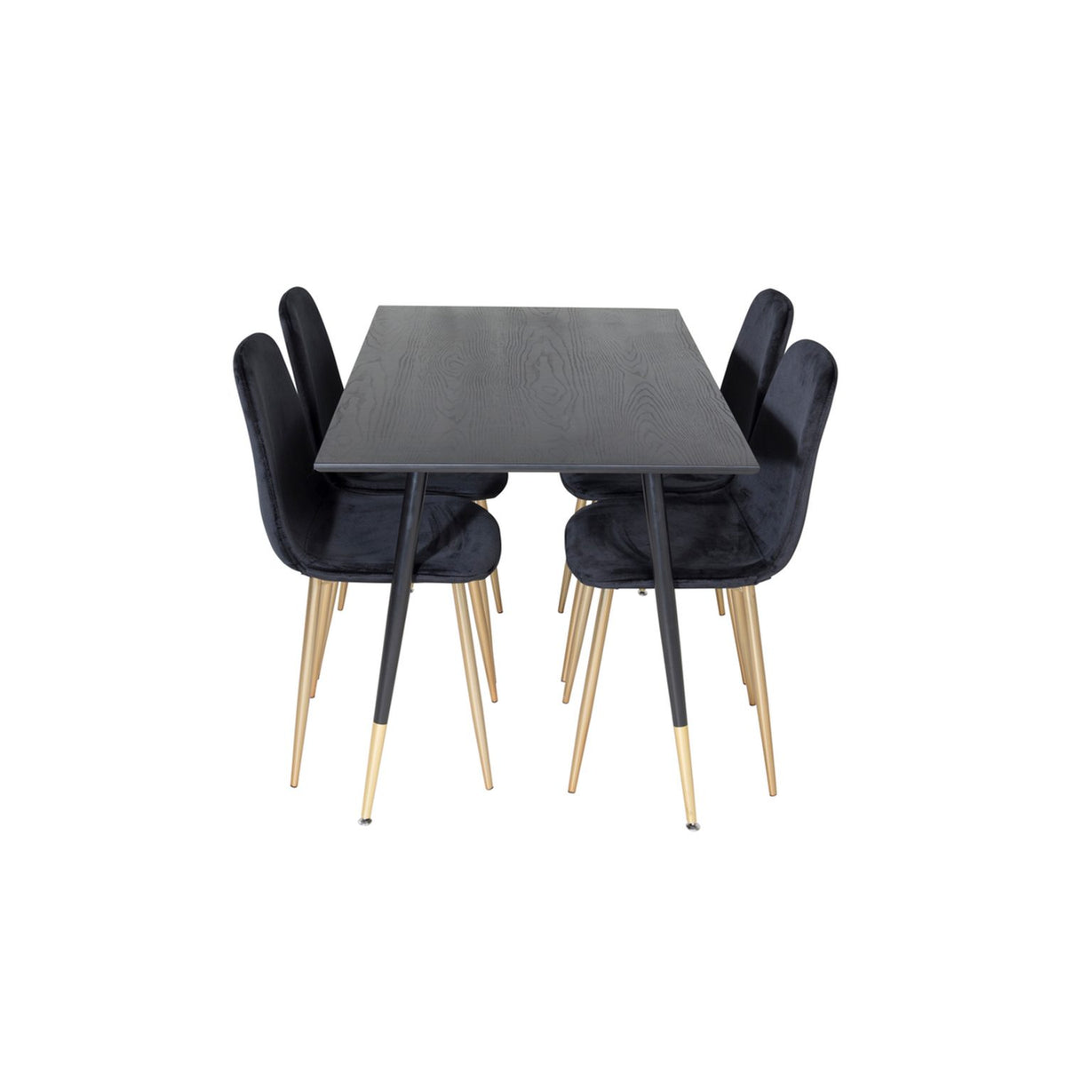 Dipp, Polar Rund matgrupp Svart,Guld, Svart,Guld, 120 x 85