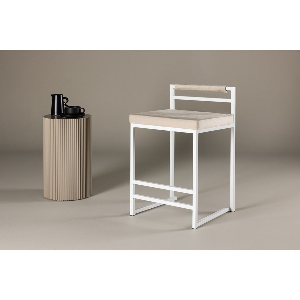 Opelika Barstol Beige