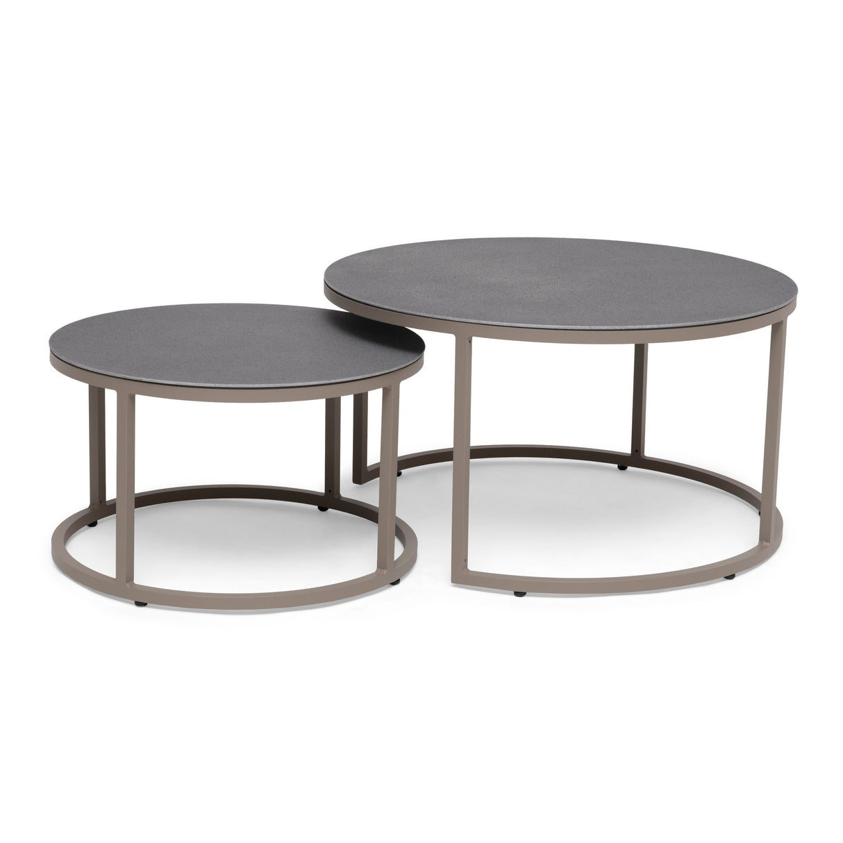 Jet Set Rund Utesatsbord Beige