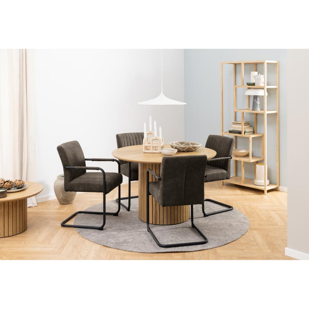 Jordaan Karmstol Preston tyg Antracit