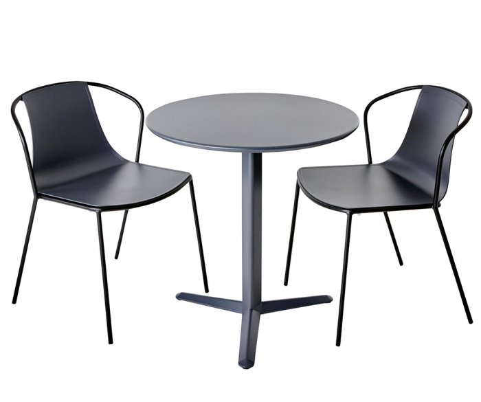 Arket Cafégrupp 60cm ink 2st Kasia Stolar Grå