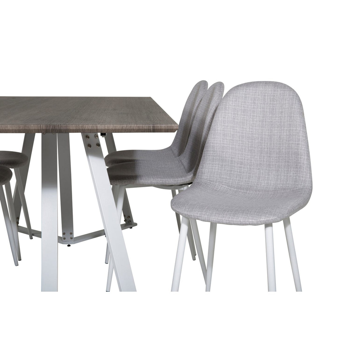 Marina, Polar Rektangulär matgrupp Grå,Vit, Grå,Vit, 180 x 90