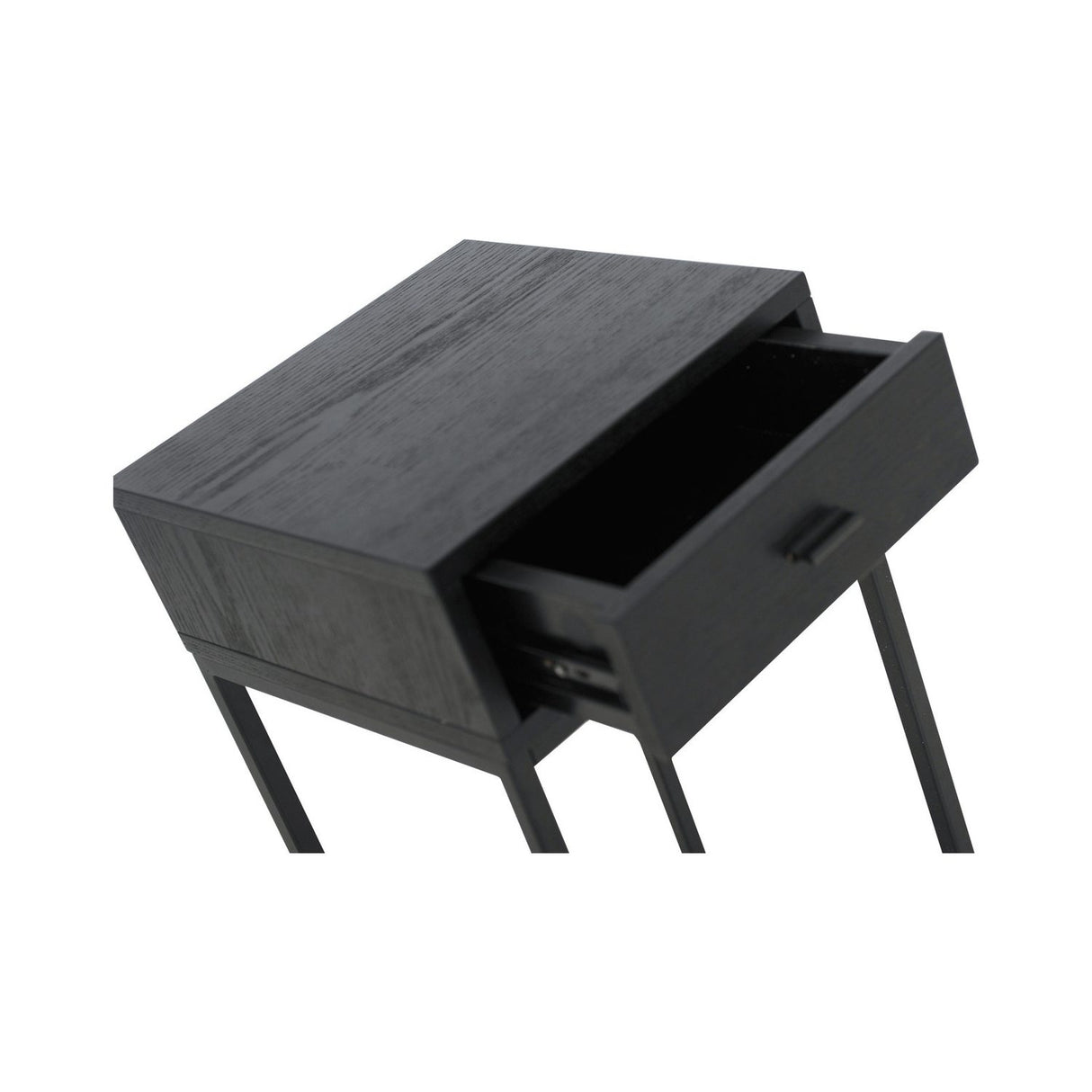 Regal Sängbord Svartlackad Ask, 75 cm