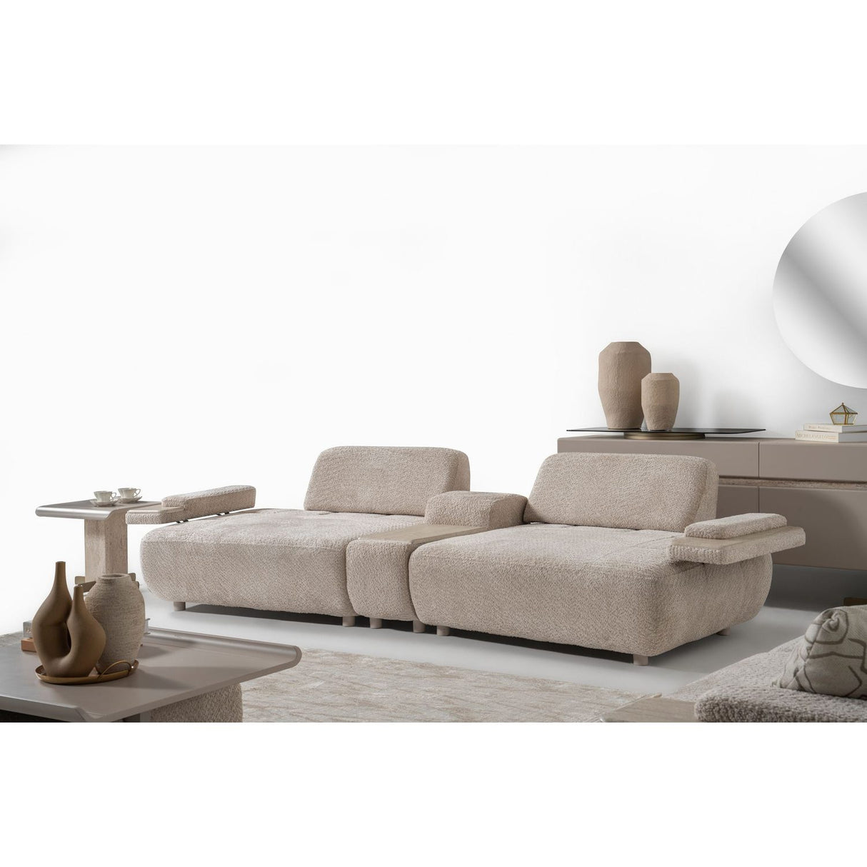 Toscana Beige (275 x 75 x 105 cm) 4-sitssoffa