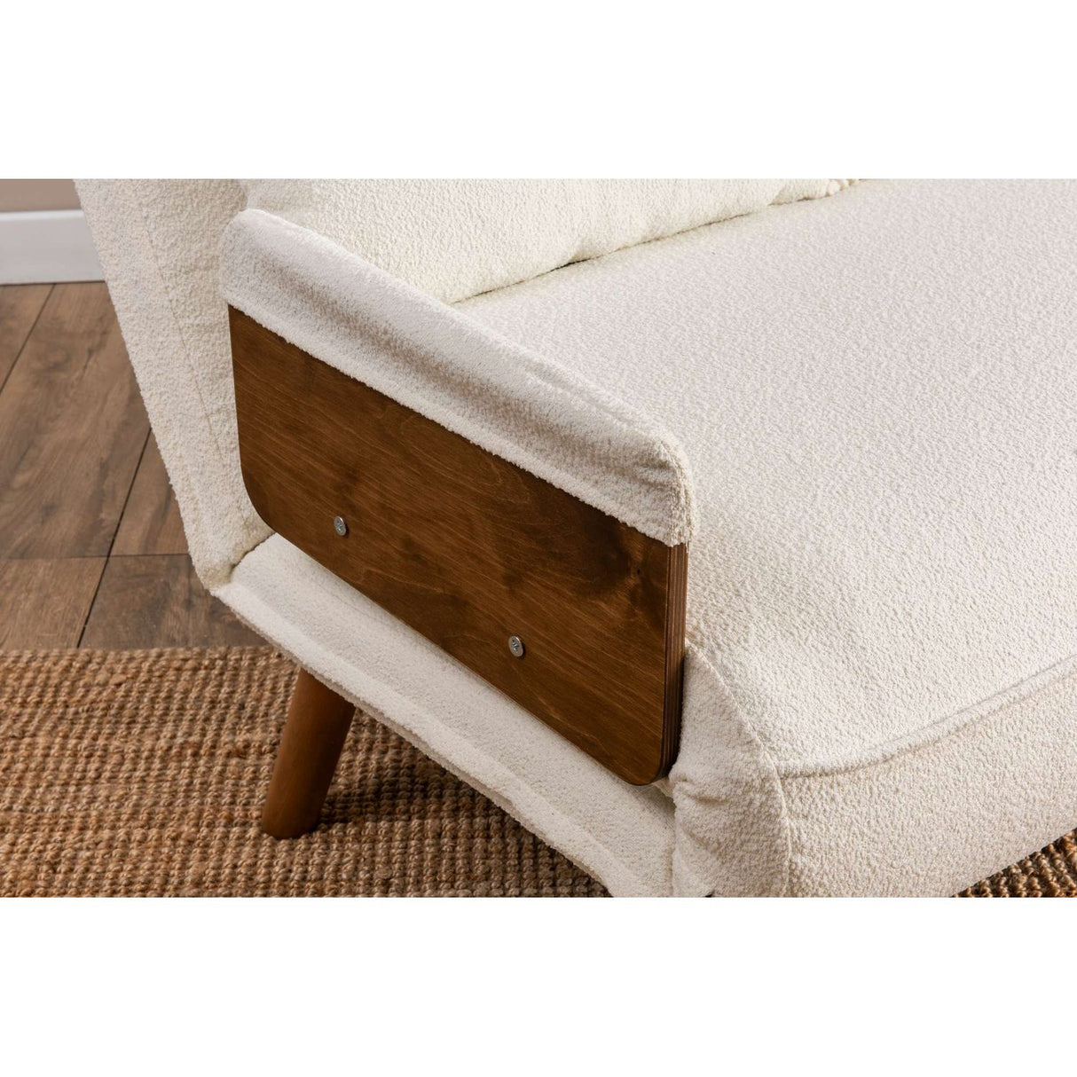 Cosmo Two (78 x 120 x 82 cm) 2-sits bäddsoffa Vit
