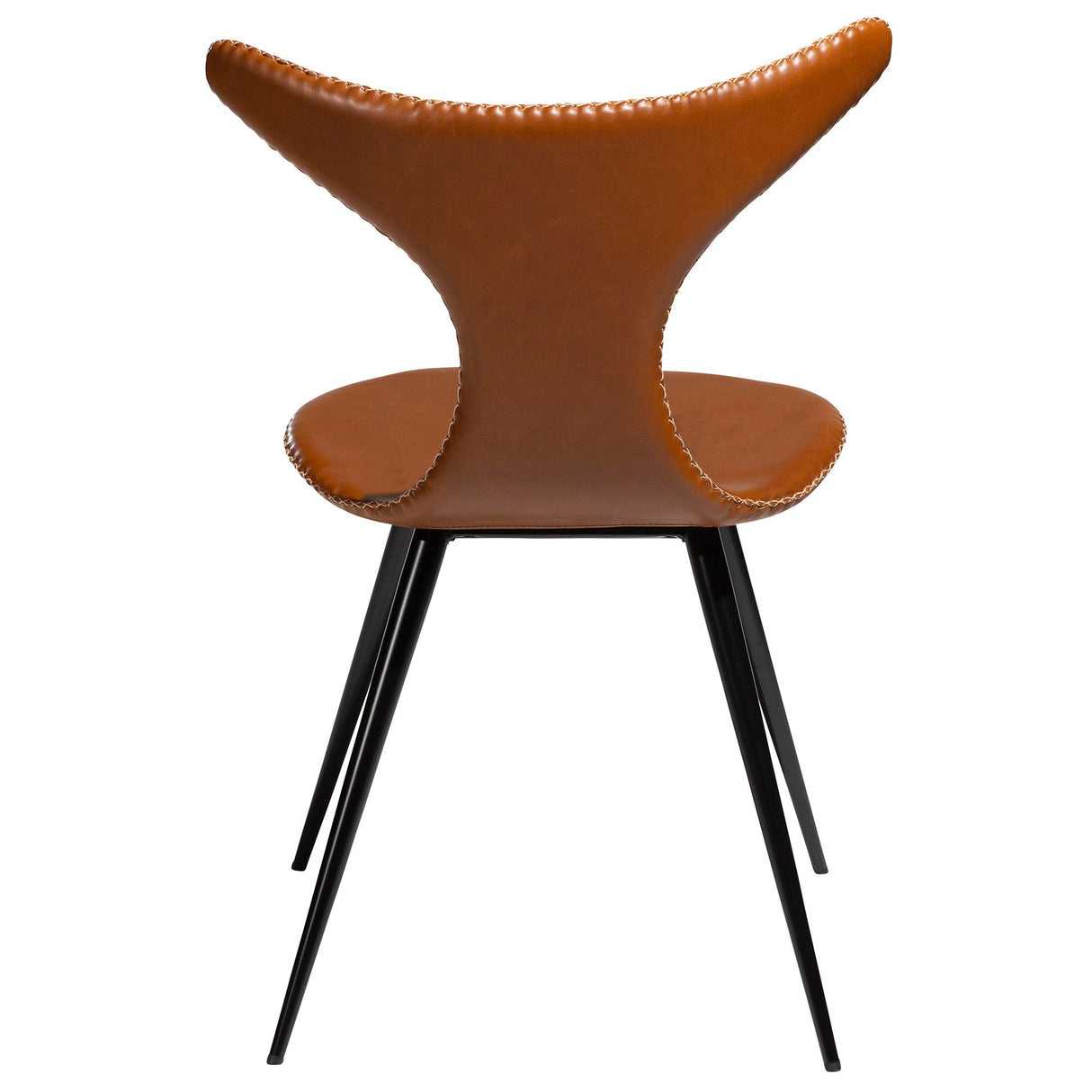 Dolphin Stol Vintage Light Brown Art.Leather, Black