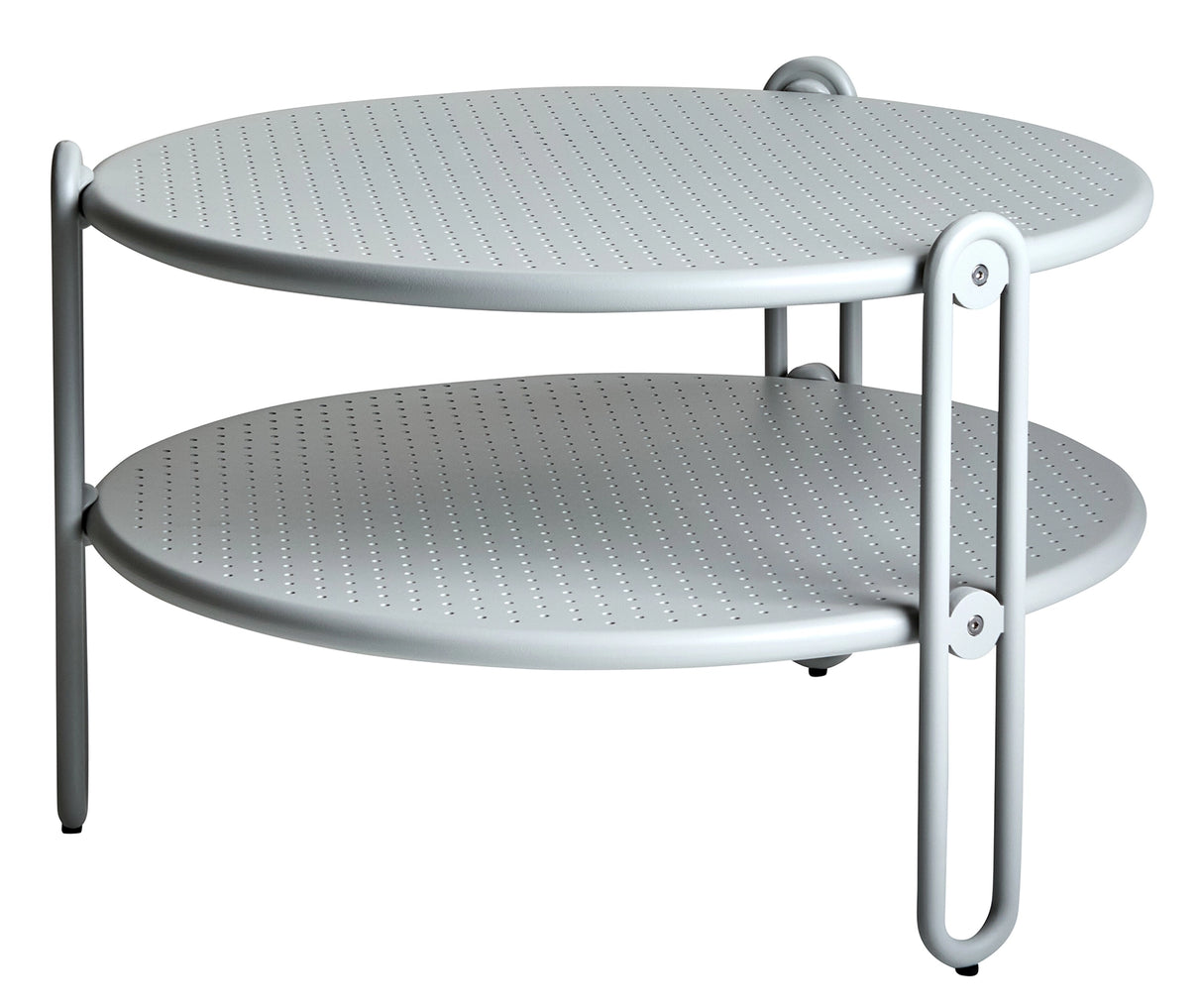 Blixt Utesoffbord 65x42 cm Light Grey