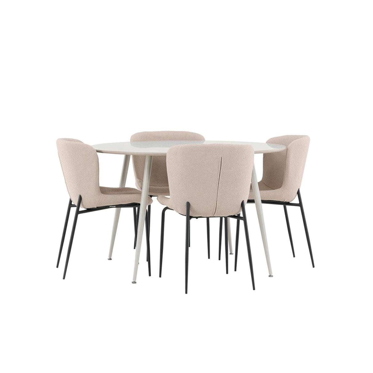 Plaza, Modesto Rund matgrupp Beige,Svart, Beige, ⌀120