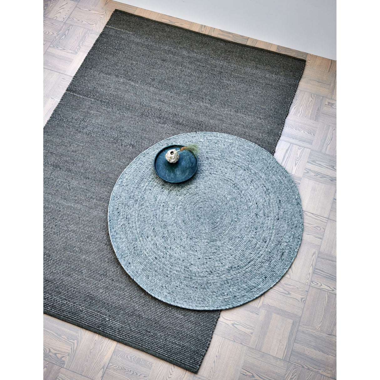 Merino Rund Matta Grön