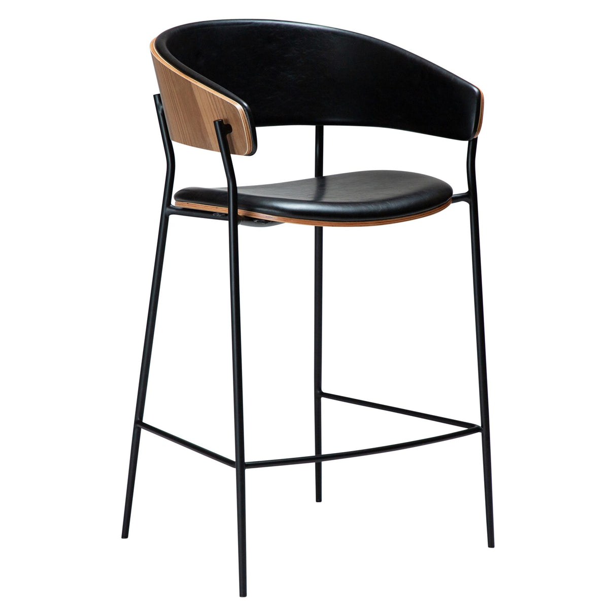 Crib Barstol Vintage Black, Walnut