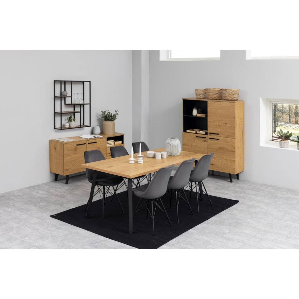 Shibuya Matstol Vic tyg Mörkgrå