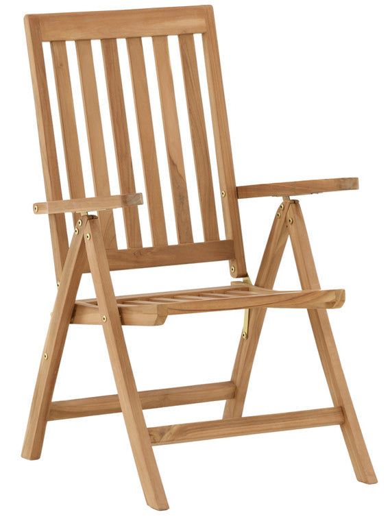 Rimini Matgrupp 100 cm ink Positionsstolar Teak