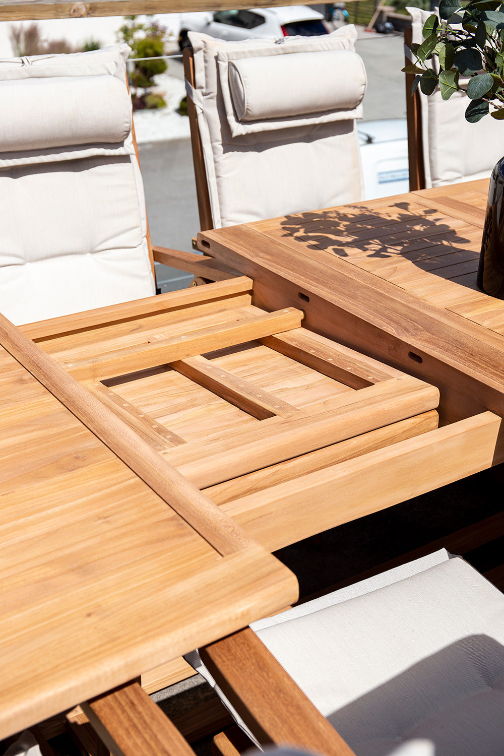 Rimini Bord 110x195-295 cm Teak