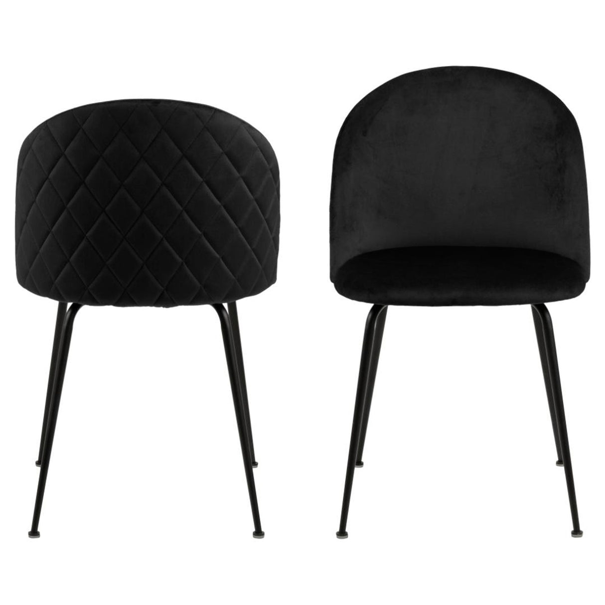 Amber Matstol Dublin tyg Svart