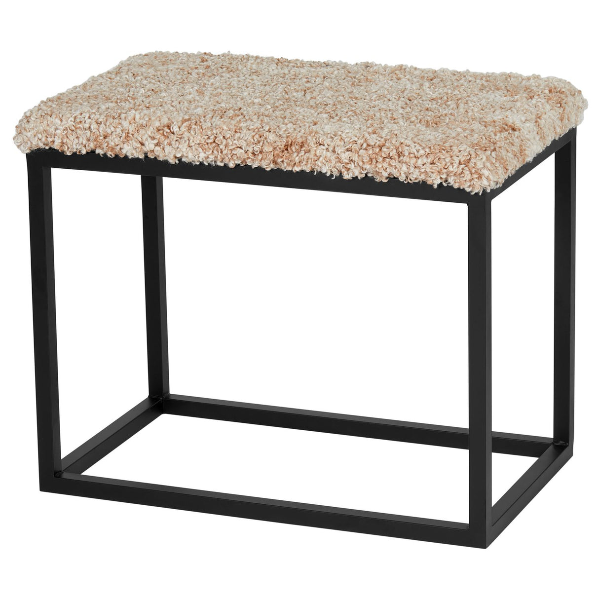 Palle Lumme 60x35x50 cm Bänk med Sittdyna Toffee/Black