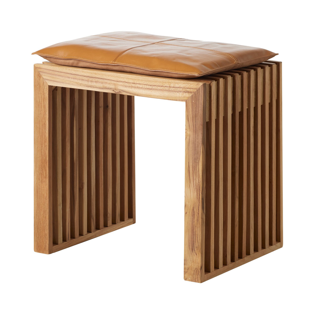 Rib Set Pall Teak, Ljusbrun Sittdyna