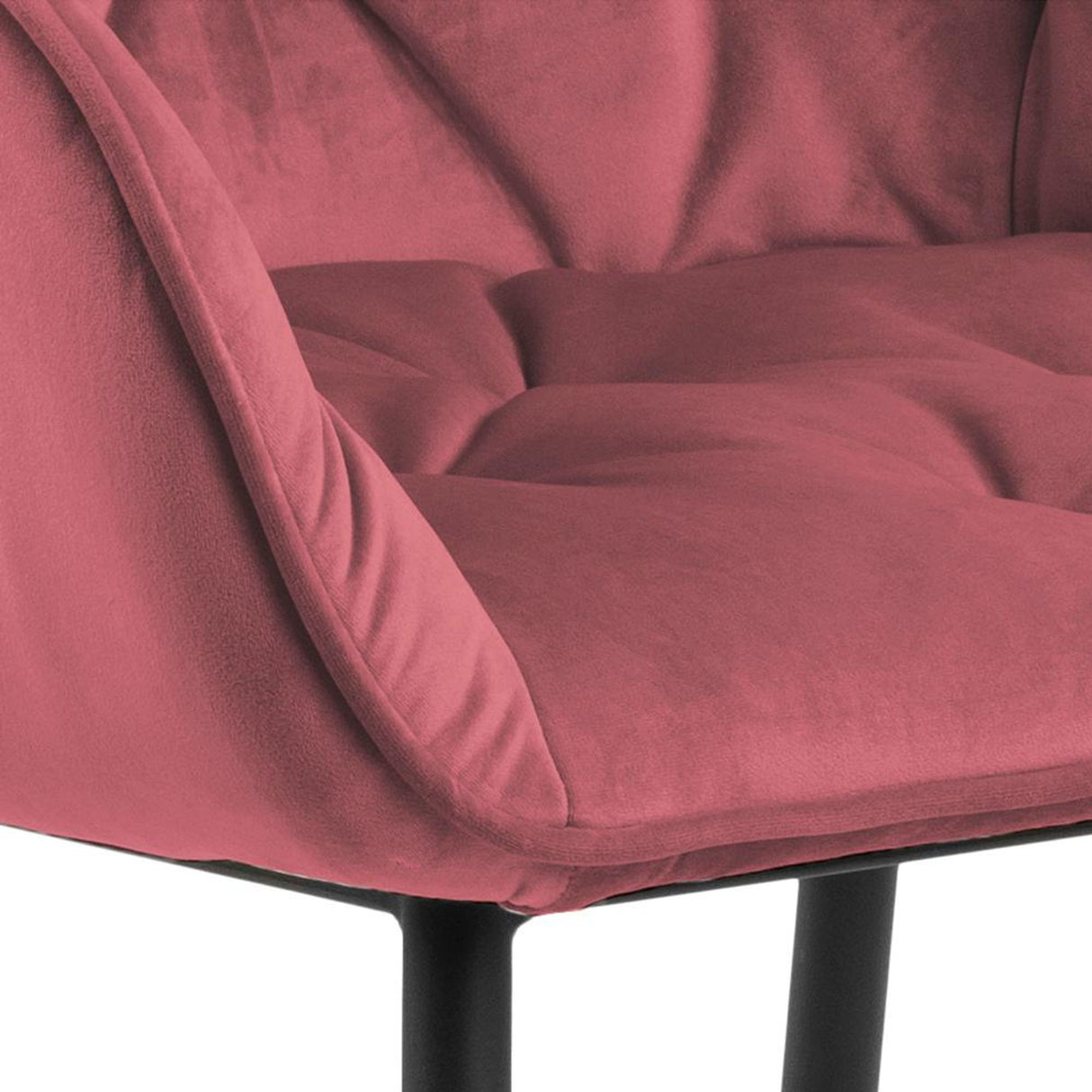 Toulon Karmstol Sittdyna Vic tyg korall