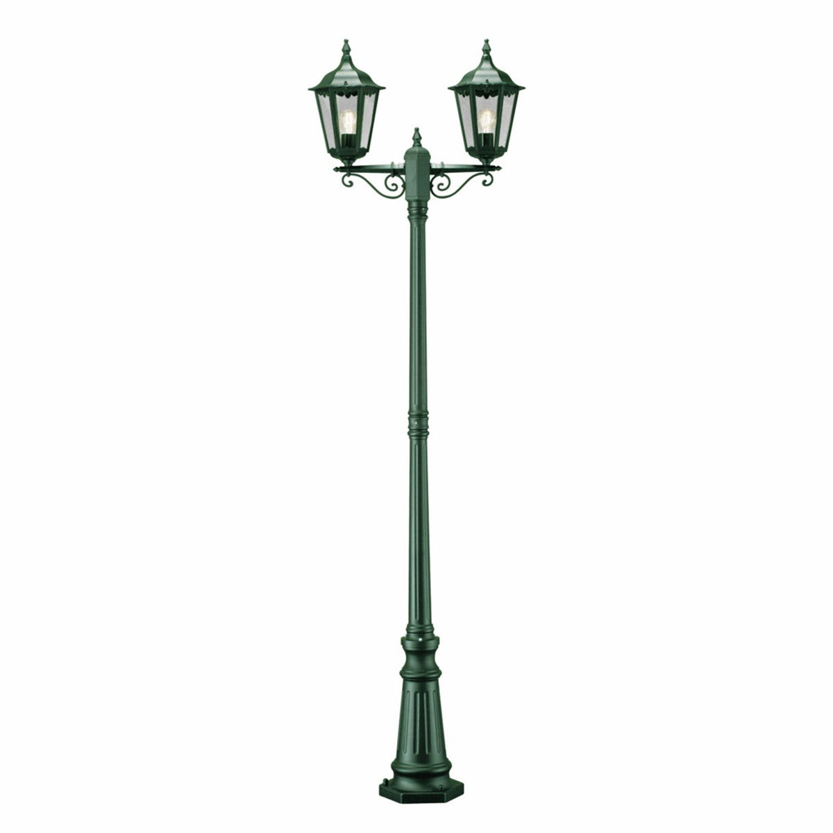 Firenze 2-arm E27 2.2m Lyktstolpe Grön