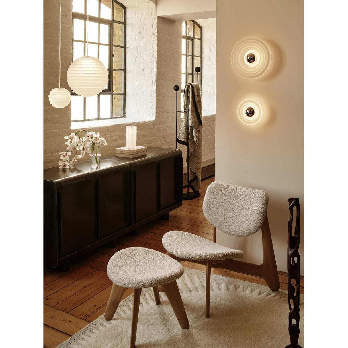 Slab Ottoman Natural Elle Bright White