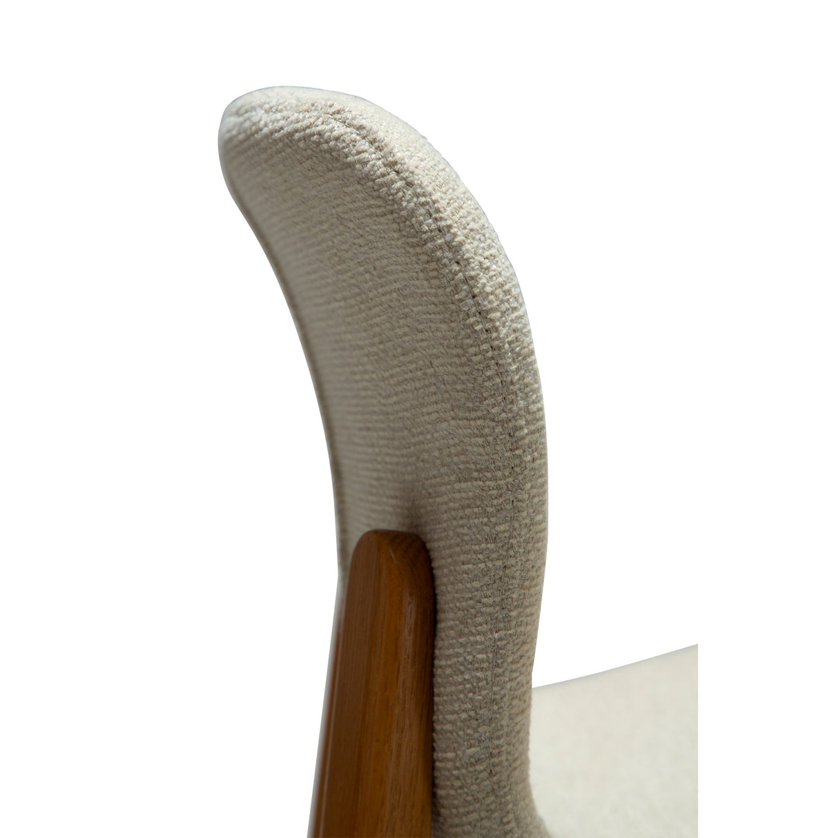 Paragon Barstol Bone White bouclé, Oak